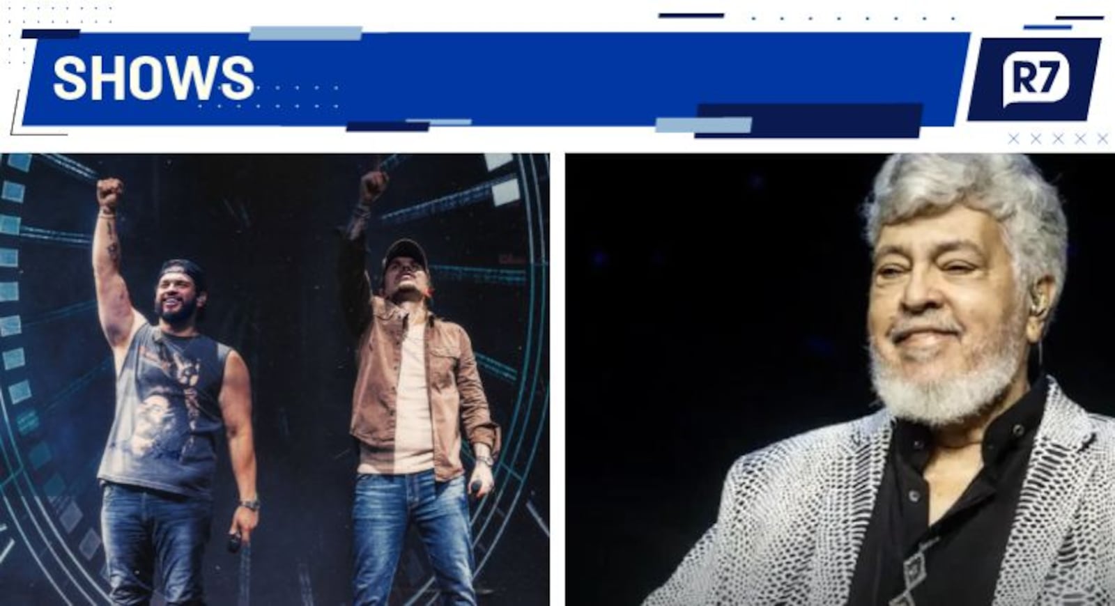 Shows e apresentações musicais movimentam a programação do fim de semana Reprodução/Instagram/@felipeerodrigo, @sidneymagaloficial