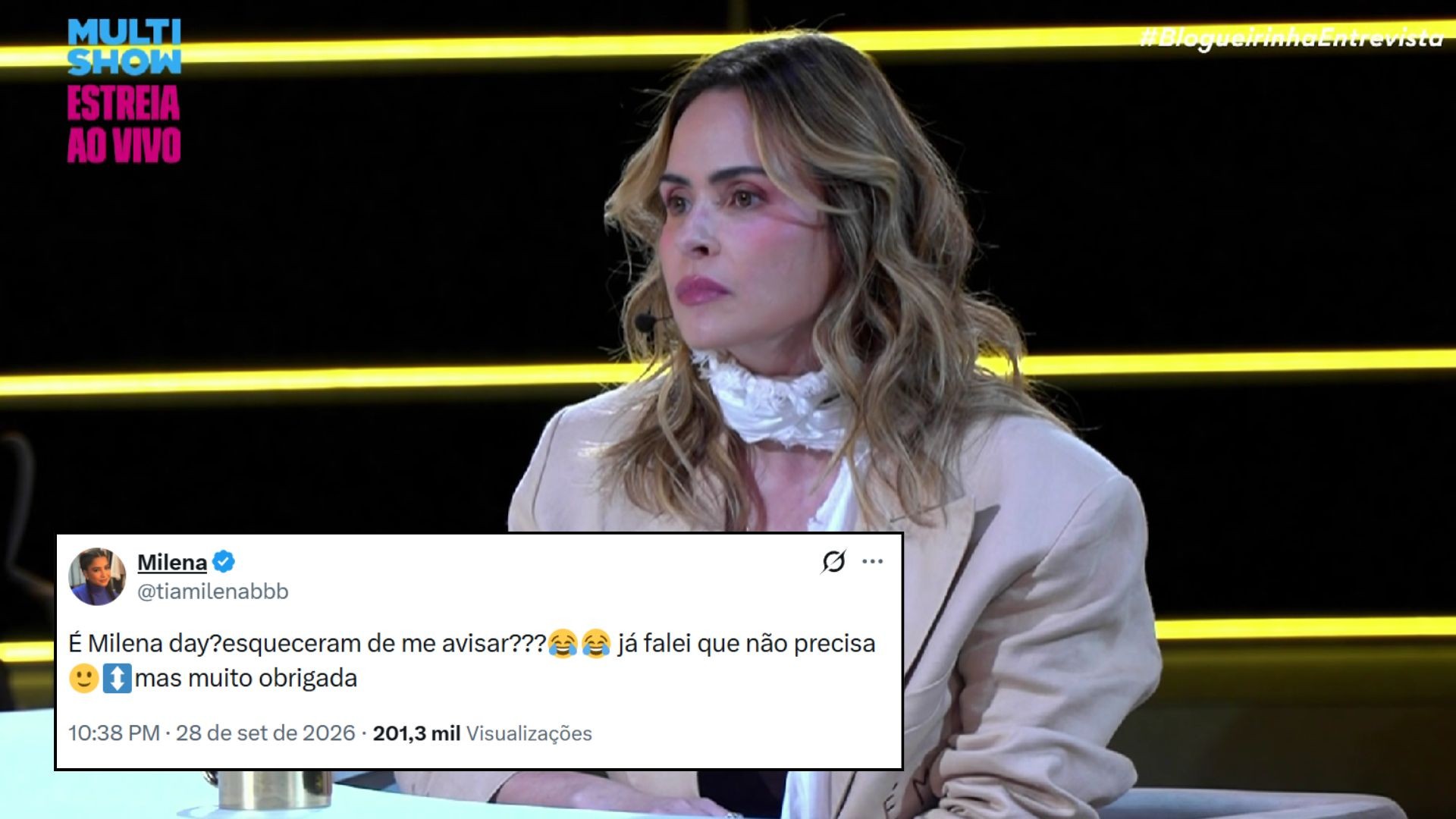 Tia Milena se manifesta após comentário de Ana Paula Renault no Blogueirinha Entrevista