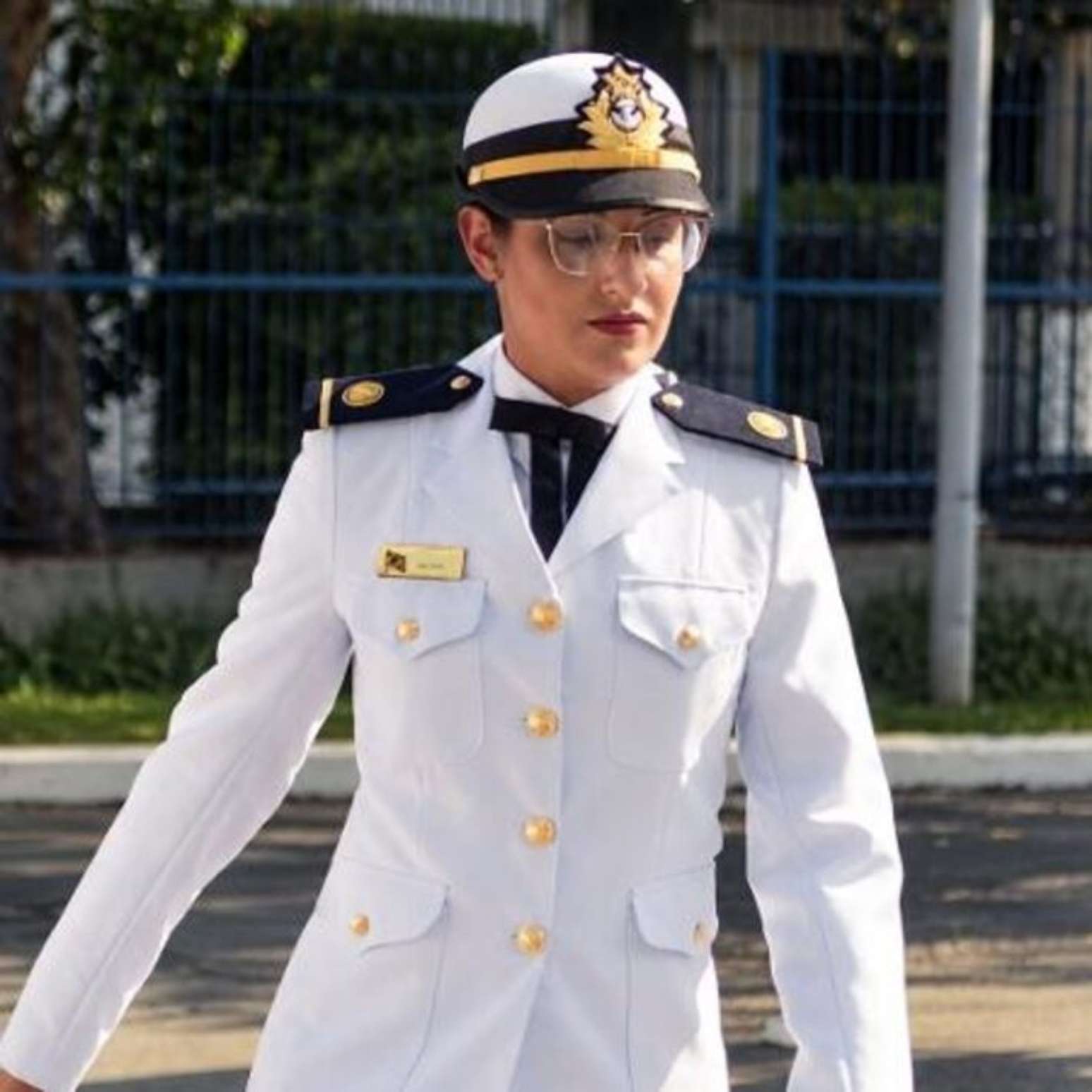A oficial da Marinha Beatriz Fickert Santoro.