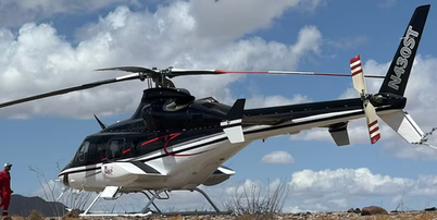 Helicóptero modelo Bell 430, o mesmo do acidente, tem capacidade para um piloto e até sete passageiros Foto: Reprodução/Estadão/HP Helicopters