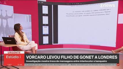 Vorcaro levou filho de Gonet a Londres