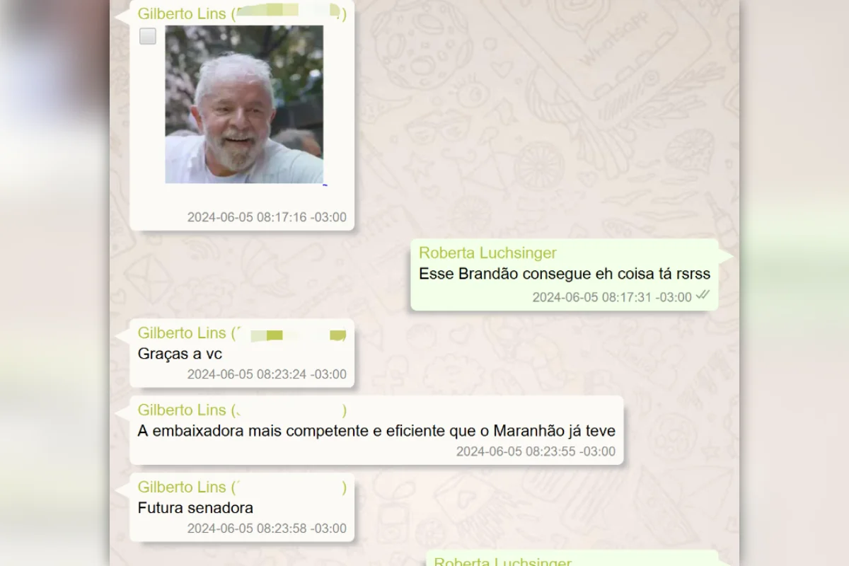Mensagem de Roberta Luchsinger
