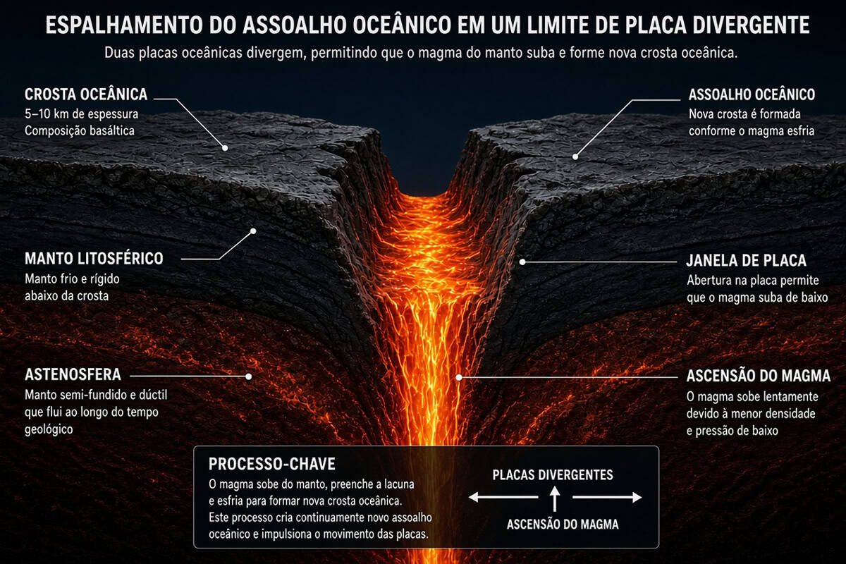 placa tectônica rachando