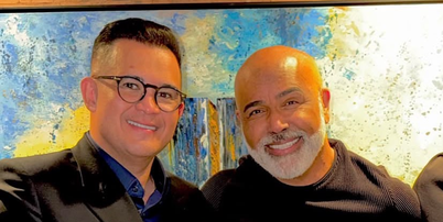 Bruno Avelar ao lado do cantor Rick Sollo, antes de embarcarem em helic&oacute;ptero desaparecido Foto: Reprodu&ccedil;&atilde;o/Instagram