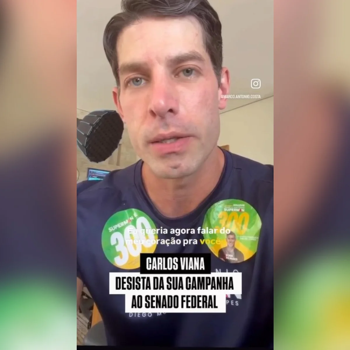 Superman reage a apoio tardio de Viana a Flávio: "Desista da candidatura"