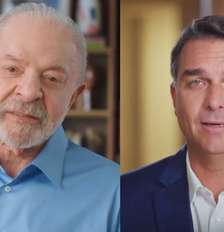 Em votos válidos, Lula tem 50,6% contra 49,4% de Flávio, mostra pesquisa Vox Brasil Foto: Reprodução/TV / Estadão