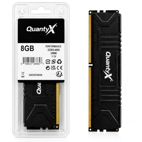 QuantyX Memória RAM DDR5 8GB, 4800 MHz, CL40, chipset Hynix, Gamer