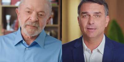 Em votos v&aacute;lidos, Lula tem 50,6% contra 49,4% de Fl&aacute;vio, mostra pesquisa Vox Brasil Foto: Reprodu&ccedil;&atilde;o/TV / Estad&atilde;o