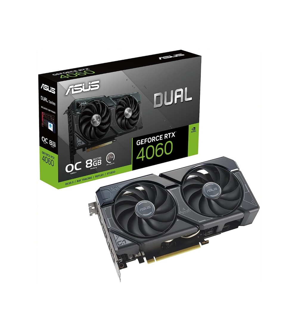 Placa de vídeo Asus RTX 4060 — Foto: Reprodução/Amazon