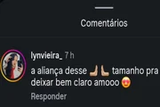 Fãs de Rebeca Andrade reagiram ao post com aliança em destaque