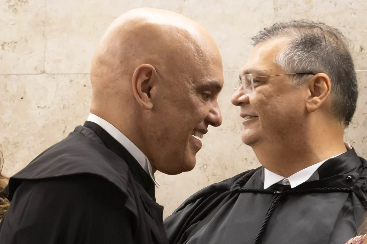 Alexandre de Moraes e Flávio Dino -- Metrópoles