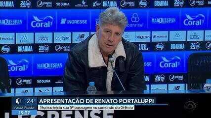 Apresentação e recado de Renato Portaluppi
