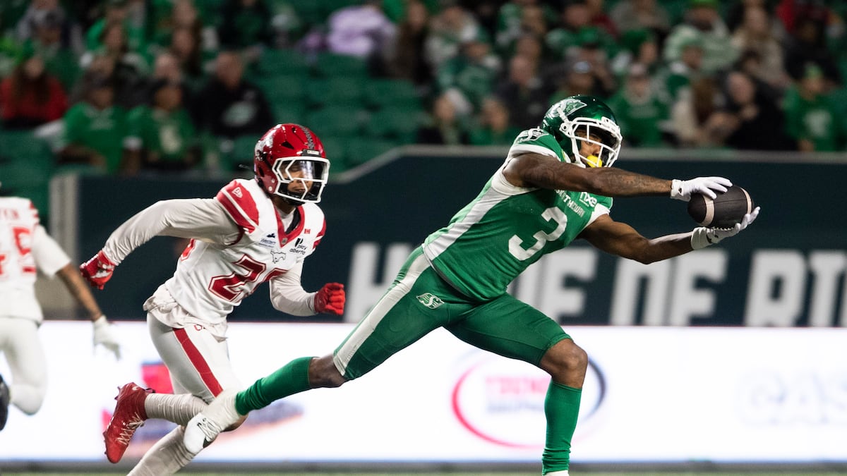 Riders not ruling out leading receiver KeeSean Johnson ahead of Thanksgiving Monday matchup with Montreal