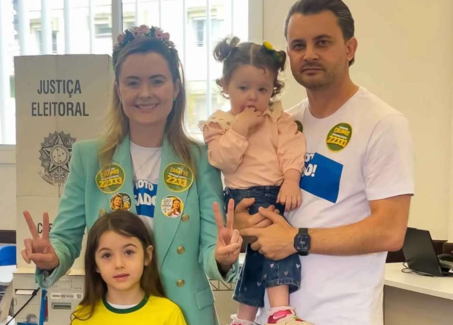 Júlia Zanatta (PL), reeleita deputada federal, e Guilherme Colombo (PL), eleito deputado estadual por Santa Catarina