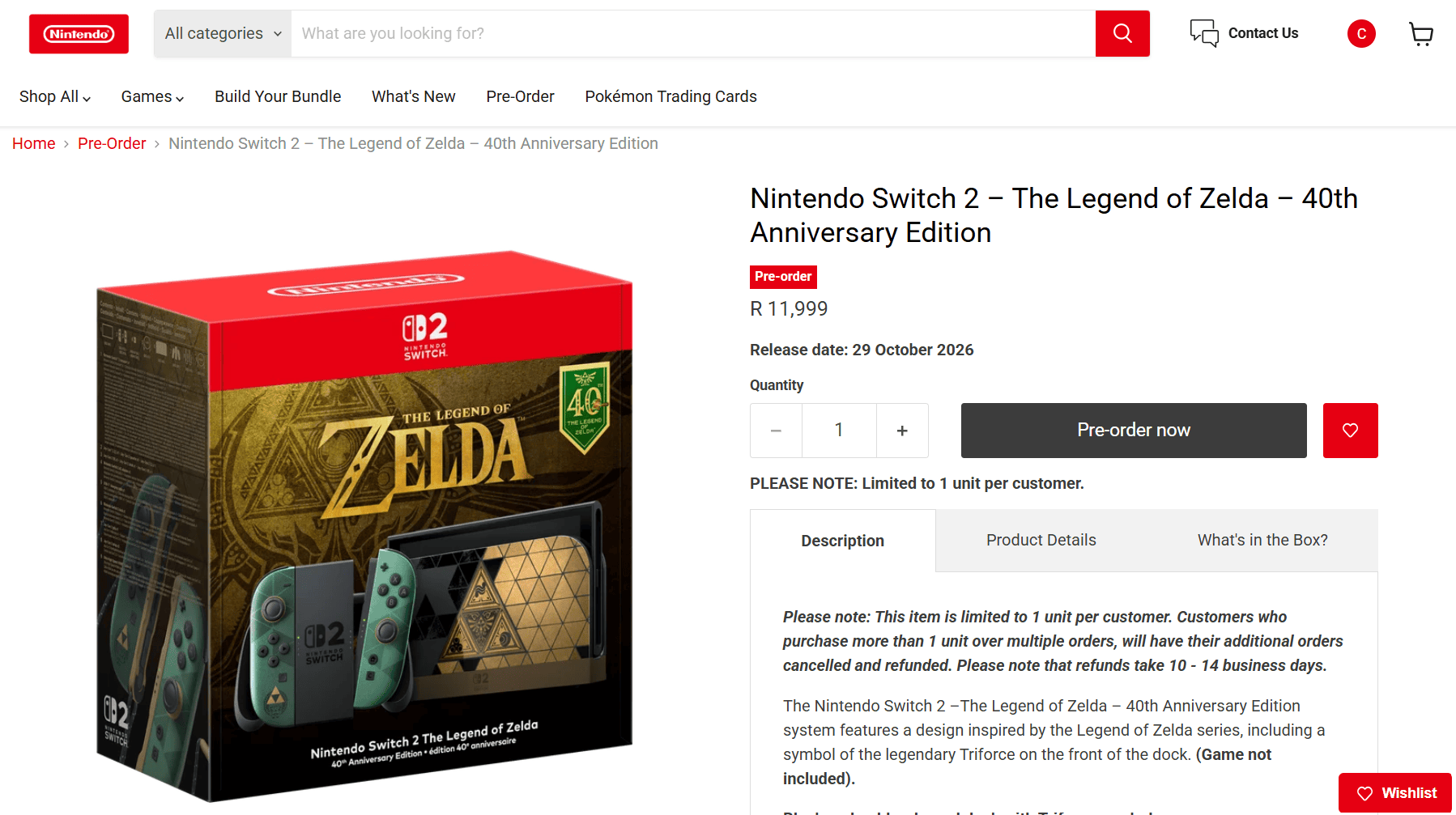 Produtos de aniversário da Lenda de Zelda já estão disponíveis para pré-encomenda na África do Sul.