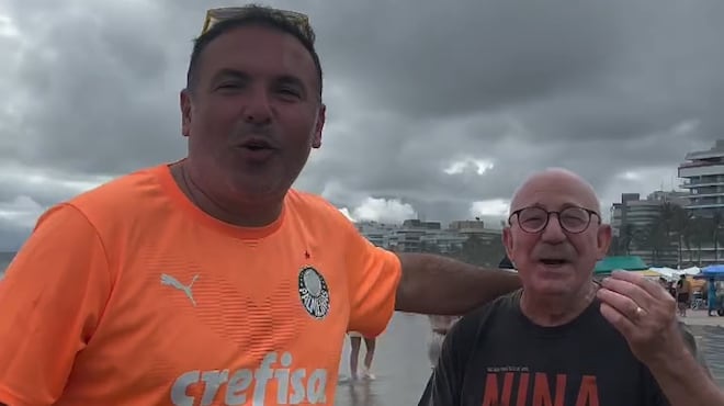 Gottino é surpreendido por crianças durante reportagem na Arena Pacaembu: ‘Dá uma olhada na galera’