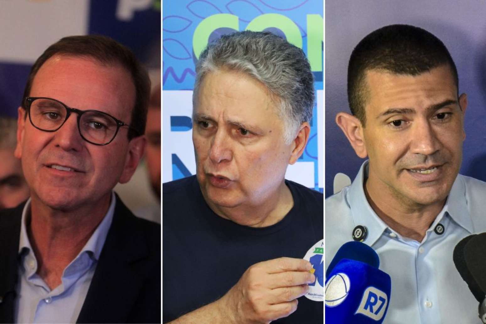 Eduardo Paes, Anthony Garotinho e Douglas Ruas são os principais candidatos a governador do Rio de Janeiro