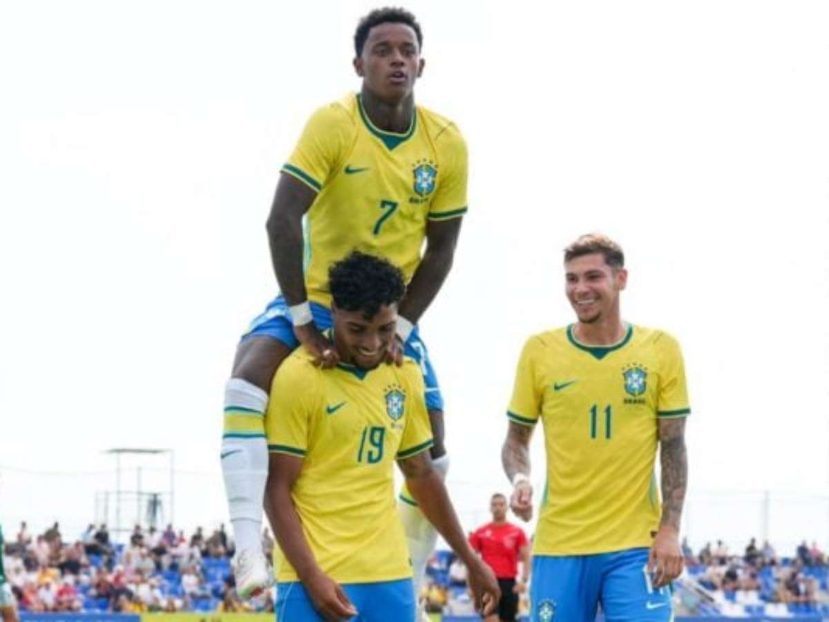 Brasil-Sub 20 goleia México no último amistoso na Espanha