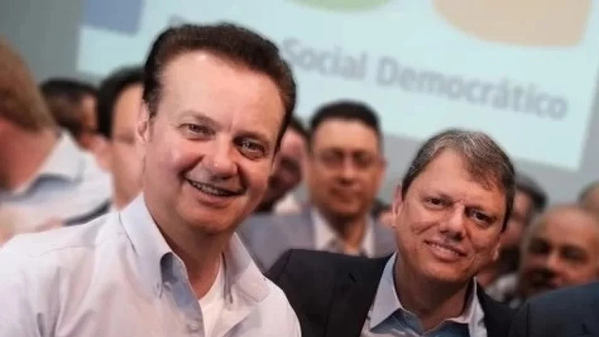 PSD de Gilberto Kassab parabeniza Tarcísio de Freitas por reeleição em SP