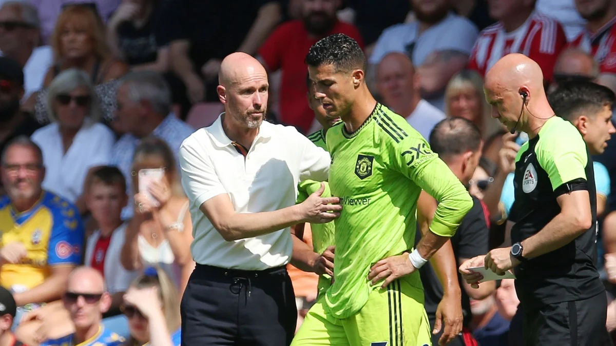 Ten Hag critica Cristiano Ronaldo e aponta falta de preparo: "Não corria"