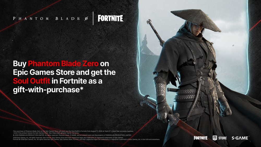 Phantom Blade Zero tem trajes e acessórios no Fortnite — Foto: Reprodução/Epic Games