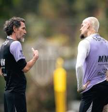 Técnico poderá perder opções por suspensão automática – FOTO: PEDRO SOUZA Foto: Pedro Souza/CAM - Legenda: Atlético-MG tem sete pendurados para encarar o Flamengo / Jogada10