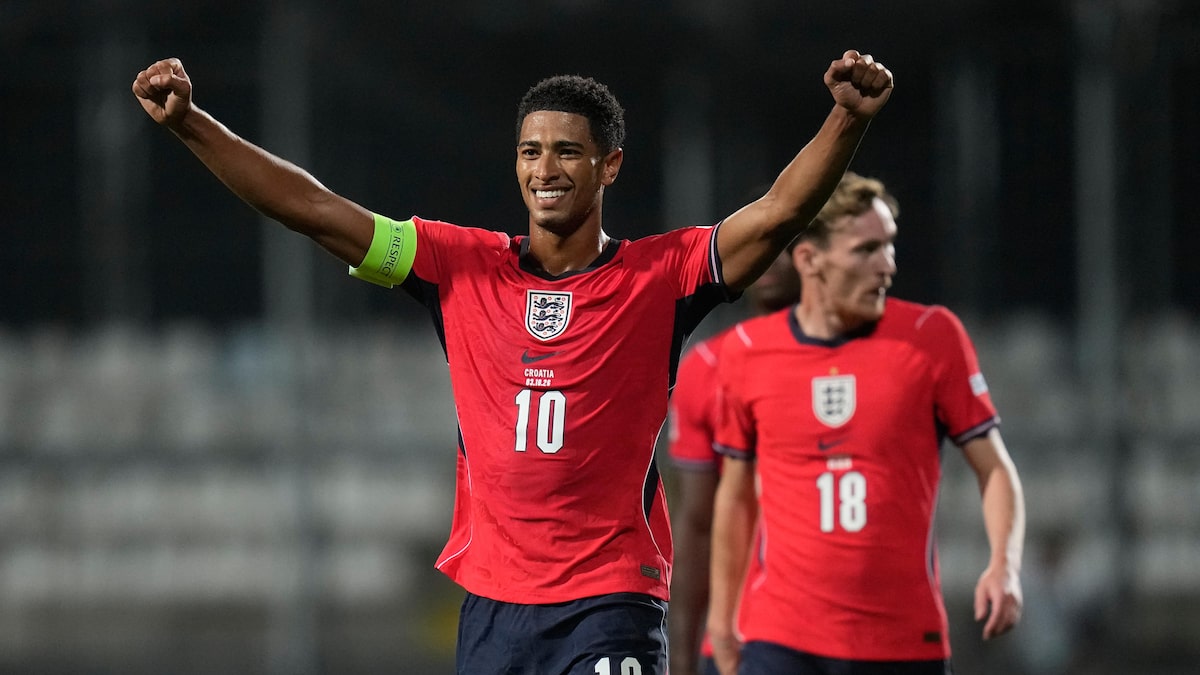 Inglaterra goleia Croácia por 7 a 0 diante de festa de torcida mirim croata na Liga das Nações