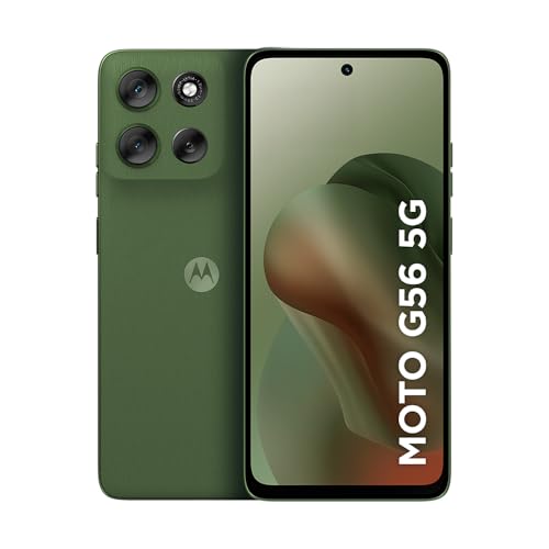 Smartphone Motorola Moto g56 5G - 256GB 8GB RAM+16GB Ram Boost e 50MP Sony Lytia 600 Camera IP68 IP69 - Verde