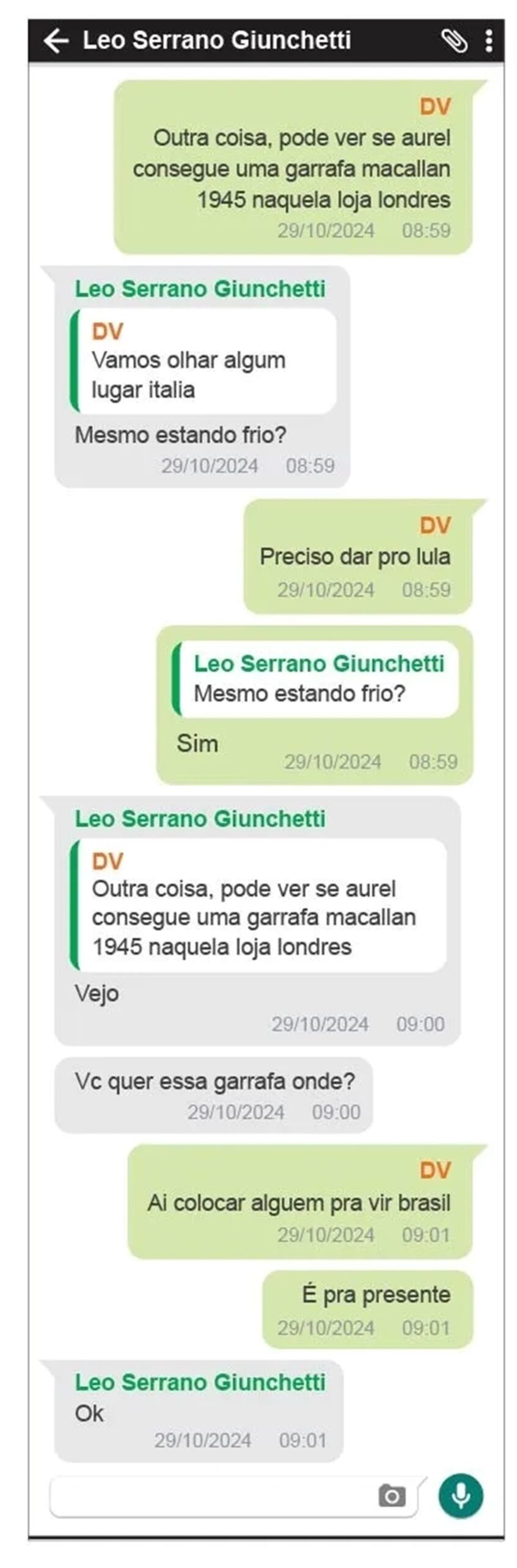 Vorcaro encomendou uísque de R$ 500 mil para presentear Lula, diz revista