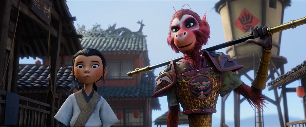 Ao lado de Lin, uma garota humilde, o Rei Macaco parte em uma aventura para derrotar demônios pela China Antiga — Foto: Divulgação/Netflix