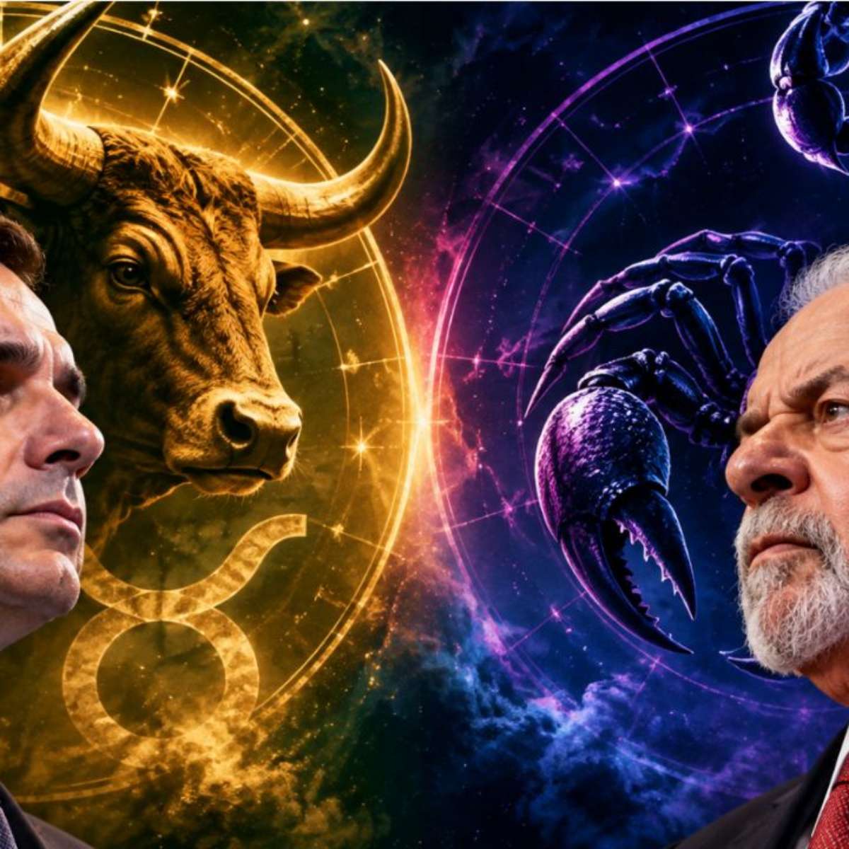 Lula e Flávio Bolsonaro: até os signos estão em lados opostos