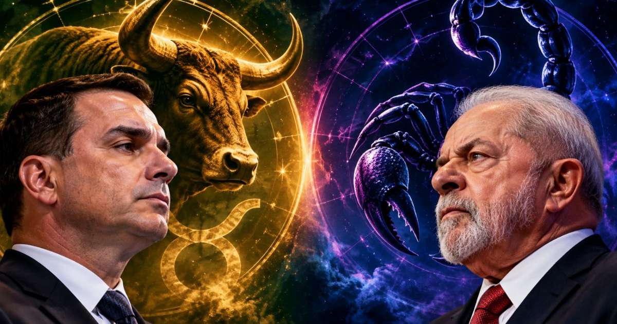 Lula e Flávio Bolsonaro: até os signos estão em lados opostos