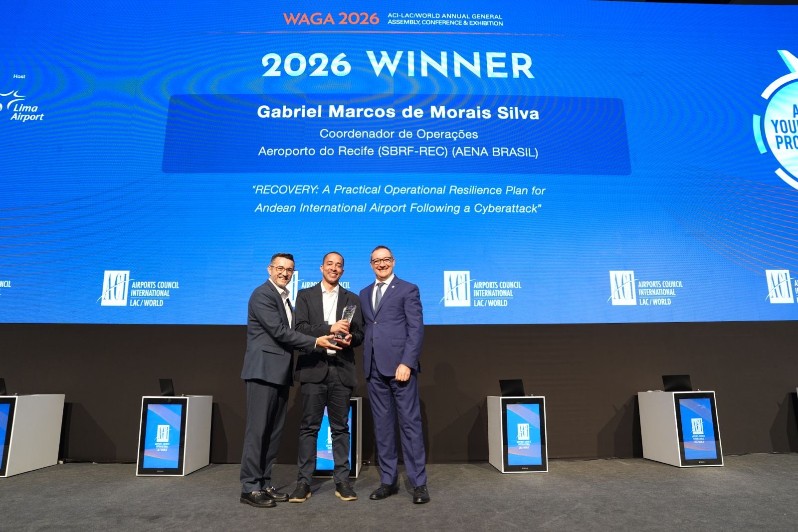 Brasileiro é premiado com Young Professional Award 2026 ACI-LAC