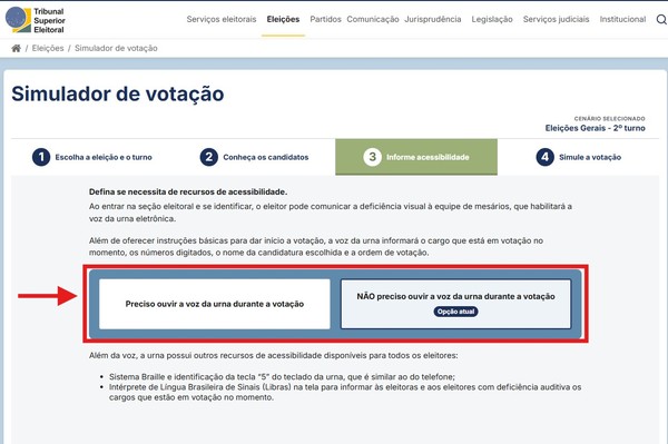 Simulador de votação: treine a sequência de votos para o 2º turno de 2026